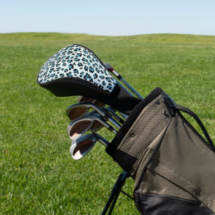 Funda Para Palo De Golf Leopard Print, Leopard Spots, Blue Leopard