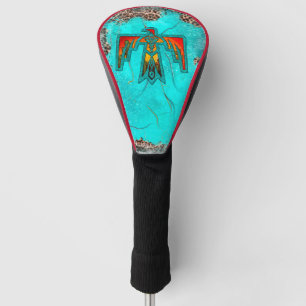 Funda Para Palo De Golf Leopardo de mármol turquesa de Santa Fe