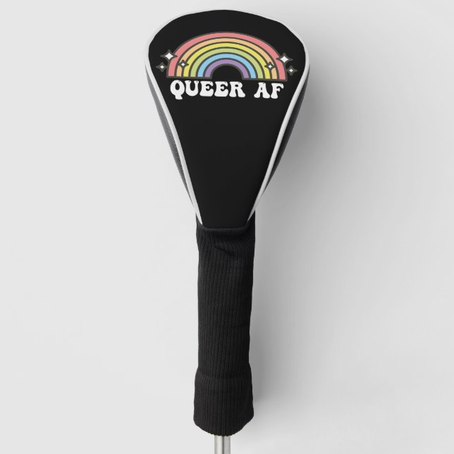 Funda Para Palo De Golf Lesbiana gay gay arcoiris Trans Bisexual LGBTQ (Anverso)