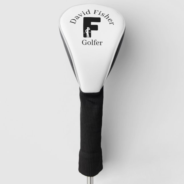 Funda Para Palo De Golf Letra golfer F (Anverso)