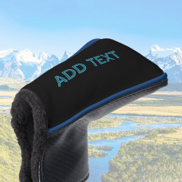 Funda Para Palo De Golf Letras editables con sombra de caída