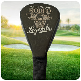 Funda Para Palo De Golf Leyendas personalizadas del rodeo del viejo oeste