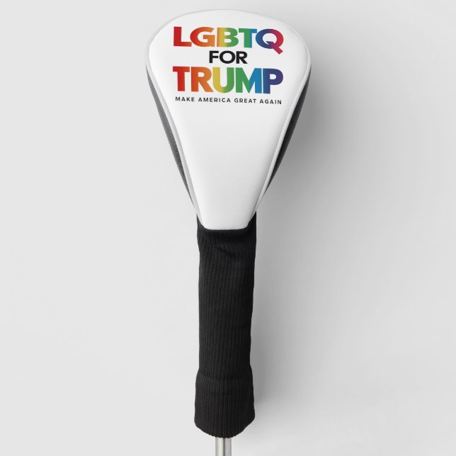 FUNDA PARA PALO DE GOLF LGBTQ PARA TRUMP GAY LESBIAN PARA TRUMP 2024 (Anverso)