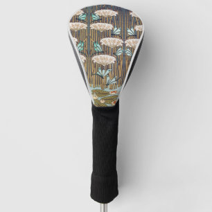 Funda Para Palo De Golf Libélulas Nenúfares Arte Nouveau Pantanoso