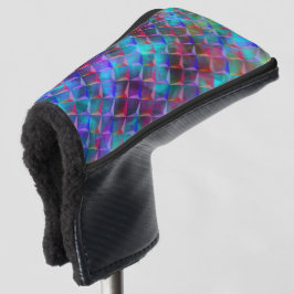 Funda Para Palo De Golf Lílago azulado manchado y Tote de triángulos 3D o 
