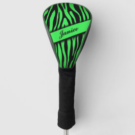 Funda Para Palo De Golf Lime Green Zebra