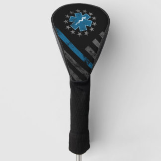 Funda Para Palo De Golf Línea azul pálida EMT Betsy Ross Bandera estadouni