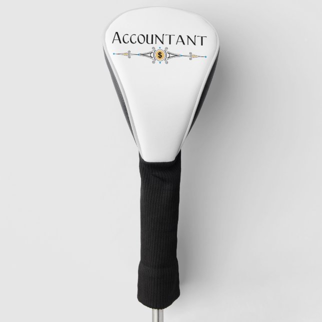 Funda Para Palo De Golf Línea decorativa Contable (Anverso)