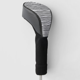 Funda Para Palo De Golf Líneas horizontales abstractas_negro