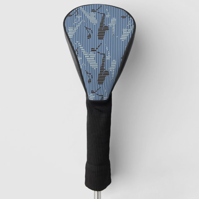Funda Para Palo De Golf Líneas saxofónicas (Anverso)