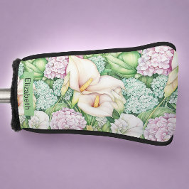 Funda Para Palo De Golf Lirio de Calla Pastel Personalizado