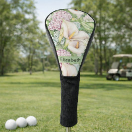 Funda Para Palo De Golf Lirio de Calla Pastel Personalizado
