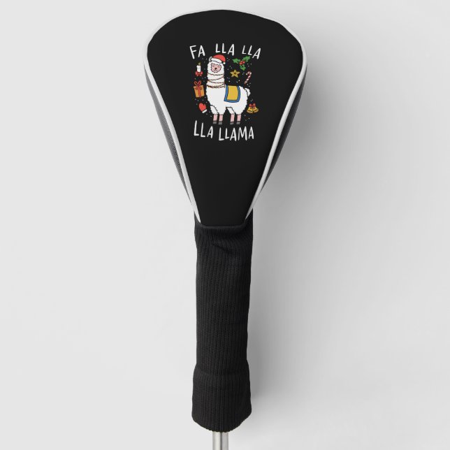 Funda Para Palo De Golf Llama navidades (Anverso)