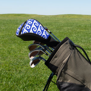 Funda Para Palo De Golf Llave de malandrina griega, llave de ola, azul, tu