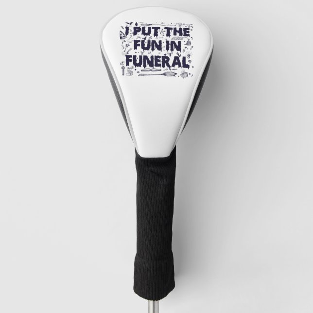 Funda Para Palo De Golf Lo pongo en Funeral Gracioso Espantador Halloween (Anverso)