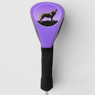 Funda Para Palo De Golf Lobo al atardecer - Arte de vida salvaje original