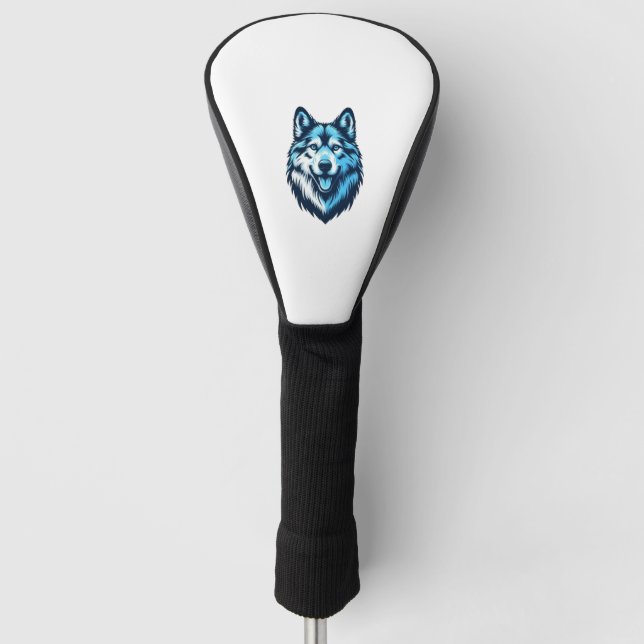 Funda Para Palo De Golf lobo azul 5 (Anverso)
