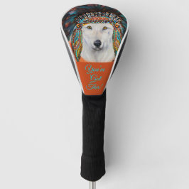 Funda Para Palo De Golf Lobo blanco