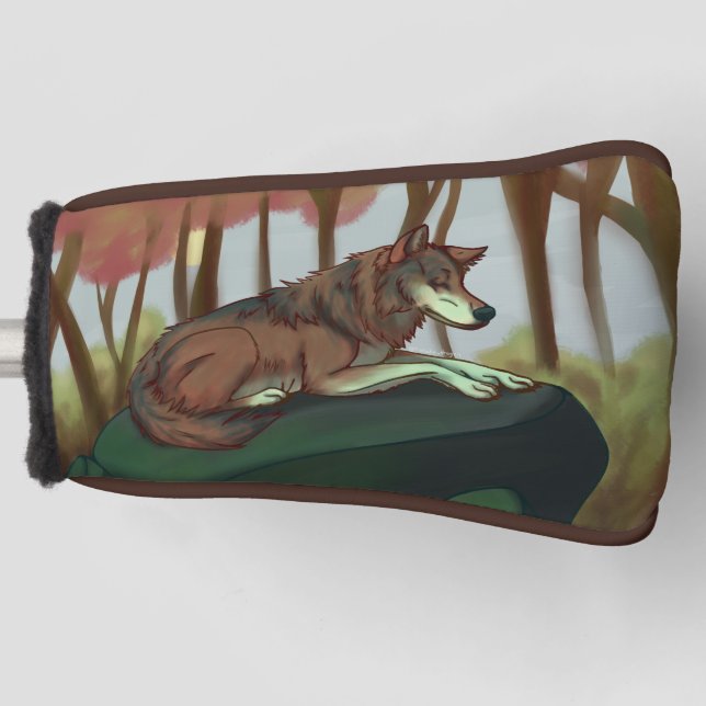 Funda Para Palo De Golf Lobo europeo (Anverso)