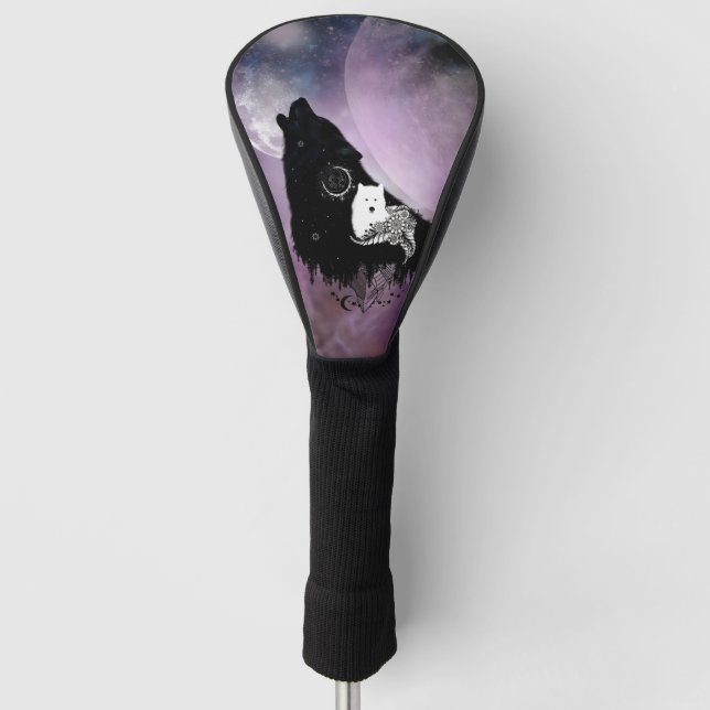 Funda Para Palo De Golf Lobos alucinantes (Anverso)
