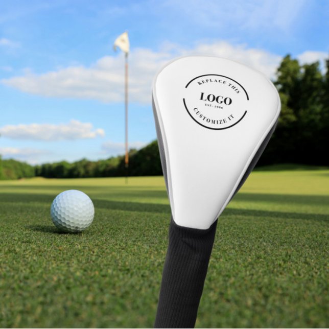 Funda Para Palo De Golf Logo de Personalizado promocional simple para empr (Custom business logo, promotional golf head cover for clients.)