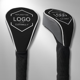 Funda Para Palo De Golf Logotipo de promoción comercial de fondo negro