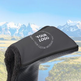 Funda Para Palo De Golf Logotipo minimalista moderno de la empresa/cualqui
