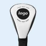 Funda Para Palo De Golf Logotipo Simple Con Texto De Promoción Empresarial<br><div class="desc">Agregue su propio logotipo y elección de texto a este diseño. Elimine el texto superior o inferior si lo prefiere. Minimalista y profesional. Ideal como producto promocional para sus clientes y clientes.</div>
