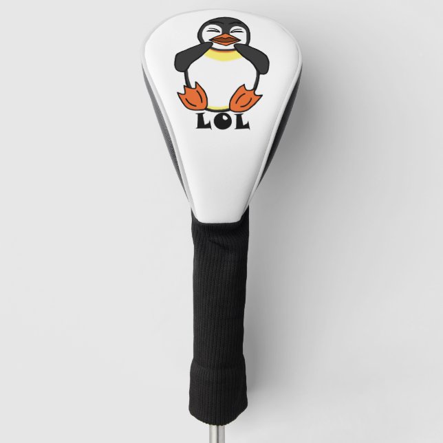Funda Para Palo De Golf LOL Laughing Pingüino (Anverso)