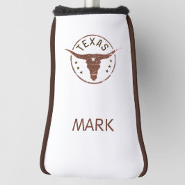 Funda Para Palo De Golf Longhorn de Texas personalizado