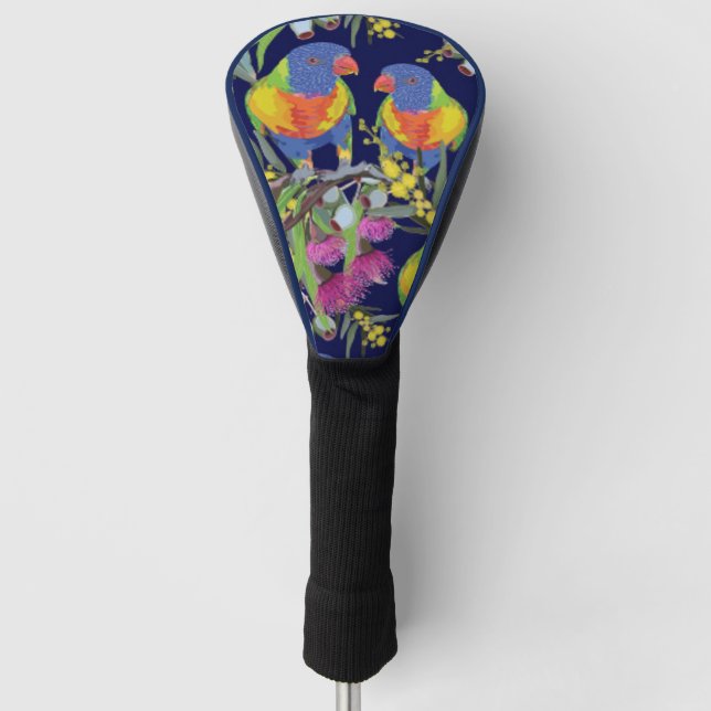 Funda Para Palo De Golf Loriquito Arcoíris (Anverso)