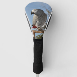 Funda Para Palo De Golf Loro imponente del gris africano