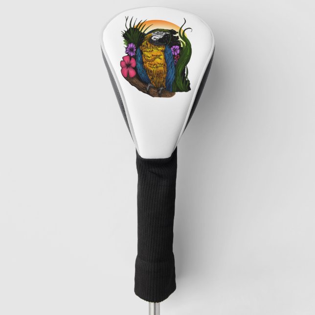 Funda Para Palo De Golf Loro Tropical (Anverso)
