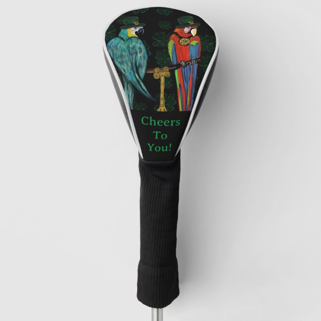 FUNDA PARA PALO DE GOLF LOROS DE FIESTA        (Anverso)