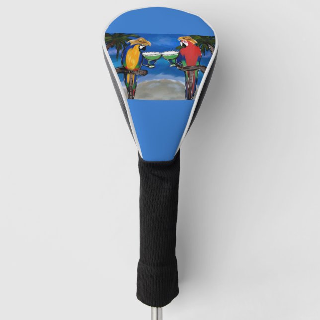 FUNDA PARA PALO DE GOLF LOROS DE FIESTA (Anverso)
