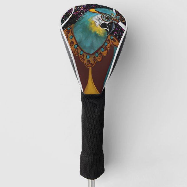 FUNDA PARA PALO DE GOLF LOROS DE FIESTA      (Anverso)