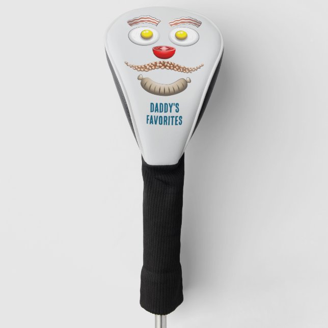FUNDA PARA PALO DE GOLF LOS FAVORITOS DE COMIDA DE PAPÁ (Anverso)