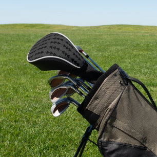 Funda Para Palo De Golf Los triángulos colgantes negros modernos y elegant