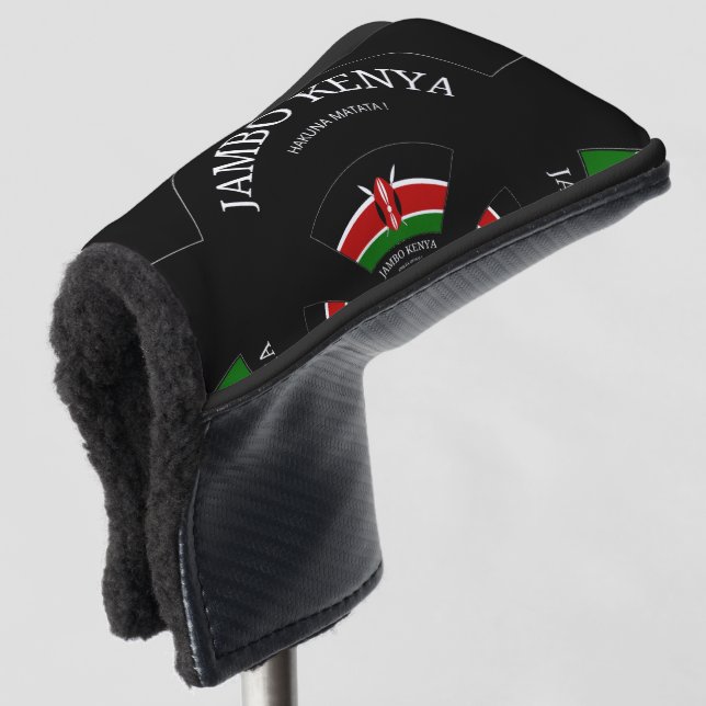 Funda Para Palo De Golf Lovey Kenya Text Art Design (Anverso 3/4)