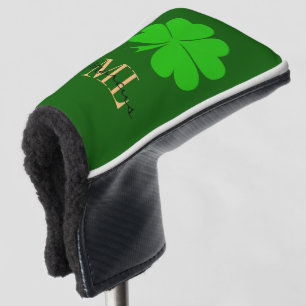 Funda Para Palo De Golf Lucky Irish Clover & Shamrock Golf monogramado