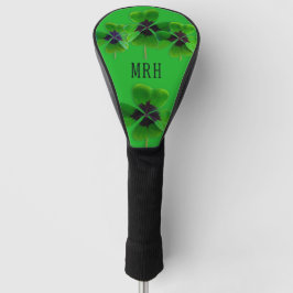 Funda Para Palo De Golf Lucky Irish Green Monogram Iniciales Personalizada