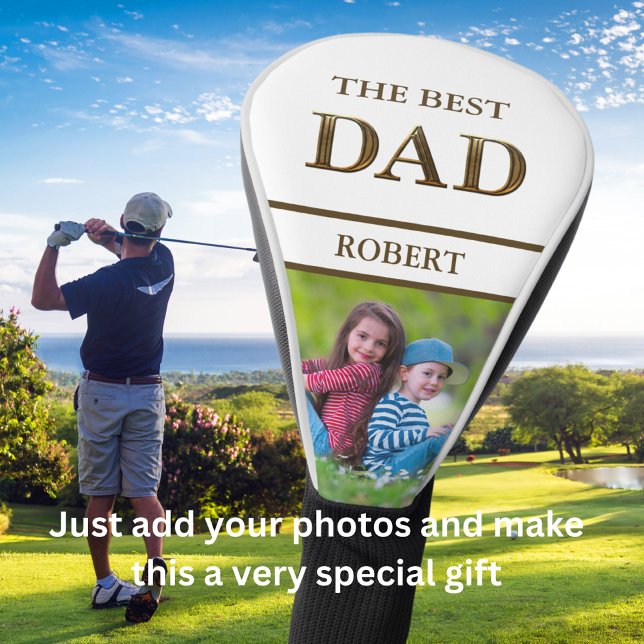 Funda Para Palo De Golf Lugar metálico único de bronce mejor nombre DAD (Subido por el creador)