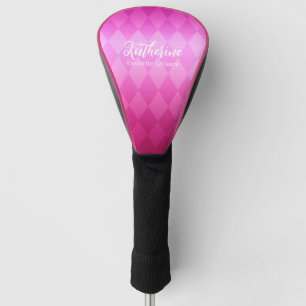 Funda Para Palo De Golf Lujo Geométrico Rhombus Magenta