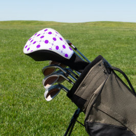 Funda Para Palo De Golf Lunares Morados, Patrón de Lunares, Lunares, Punte