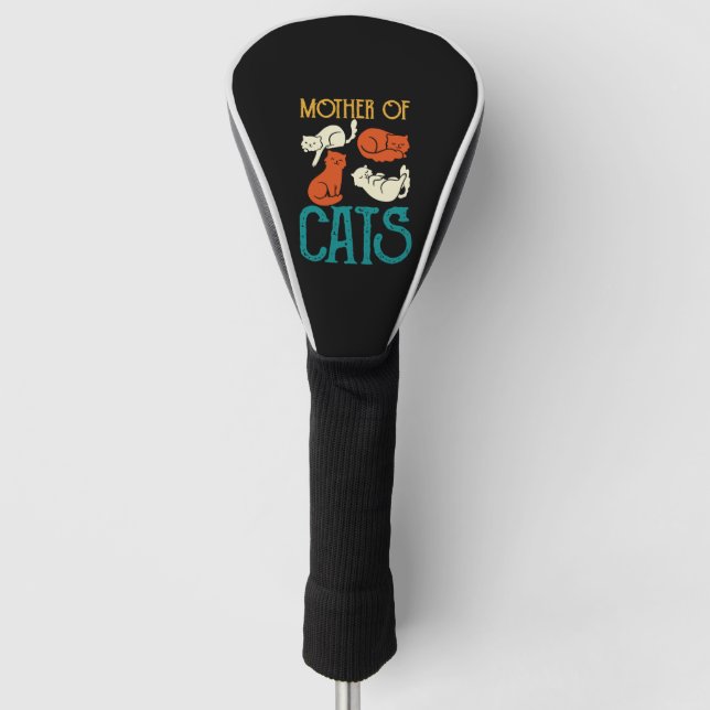 Funda Para Palo De Golf Madre de gatos - gato (Anverso)