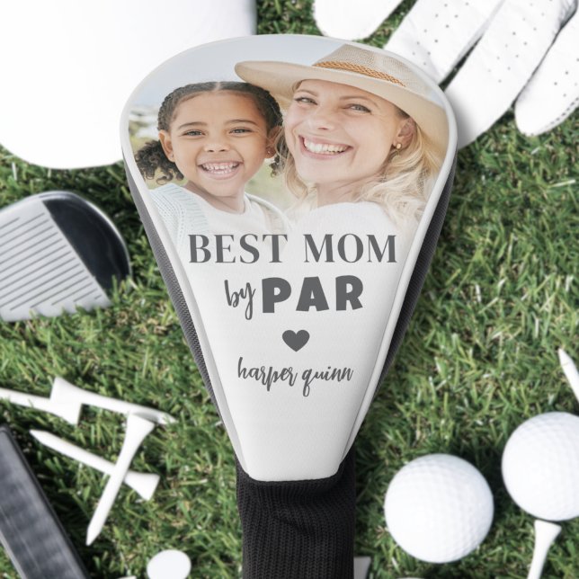 Funda Para Palo De Golf Madre foto madre personalizada (Personalized Mom Photo Mother Golf Head Cover)
