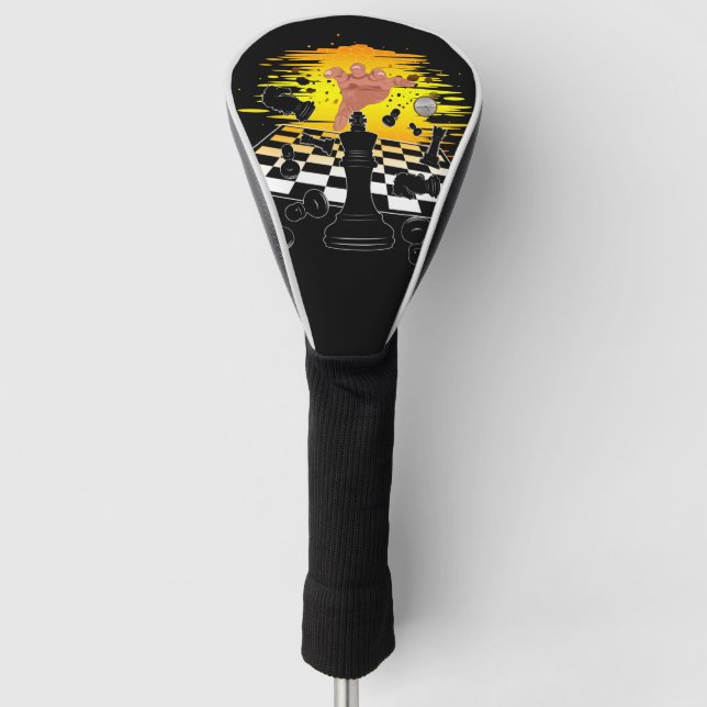 Funda Para Palo De Golf Maestro de Ajedrez (Anverso)