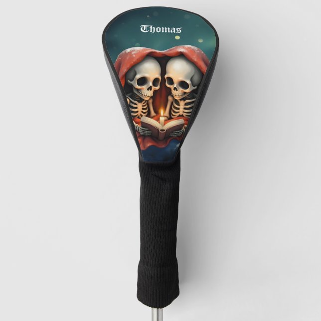 Funda Para Palo De Golf Magical winter moments, two skeletons (Anverso)