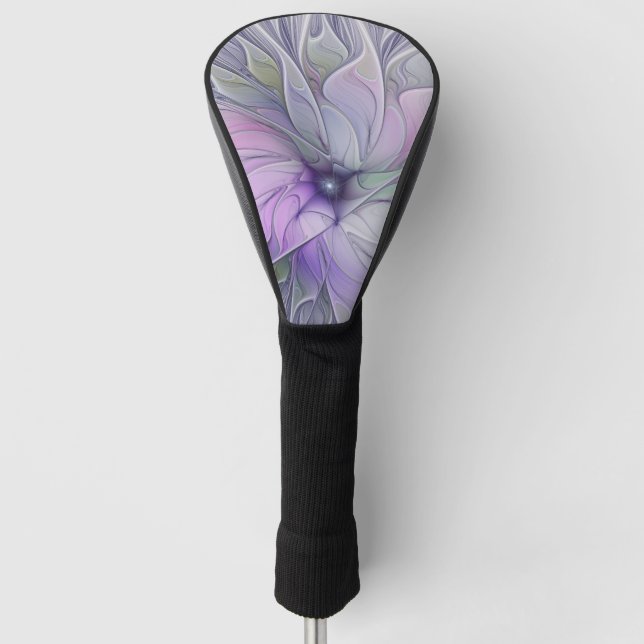 Funda Para Palo De Golf Magnífica Belleza Moderna Resumen Flor de Arte Fra (Anverso)