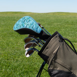 Funda Para Palo De Golf Magníficas flores de hortensia turquesa